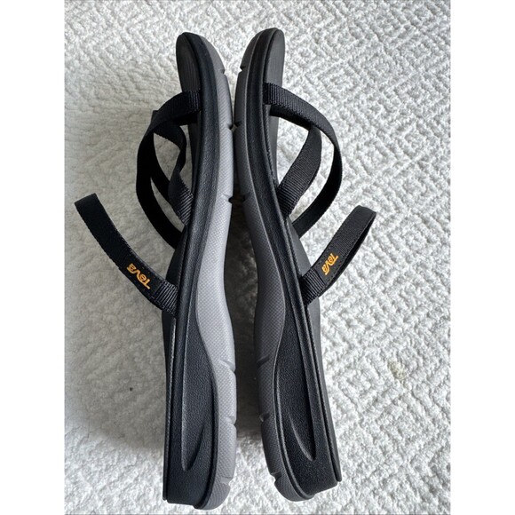 Teva Women's Tirra Traveler Flip Flop Sandals Black Sz 10 - Picture 4 of 7
